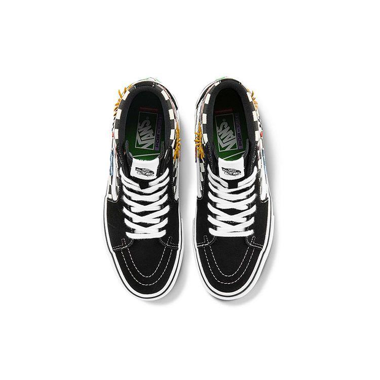 Skateistan X Vans Skate Sk8-Hi Checkerboard Unisex Sneakers Black VN0A5FCC89C