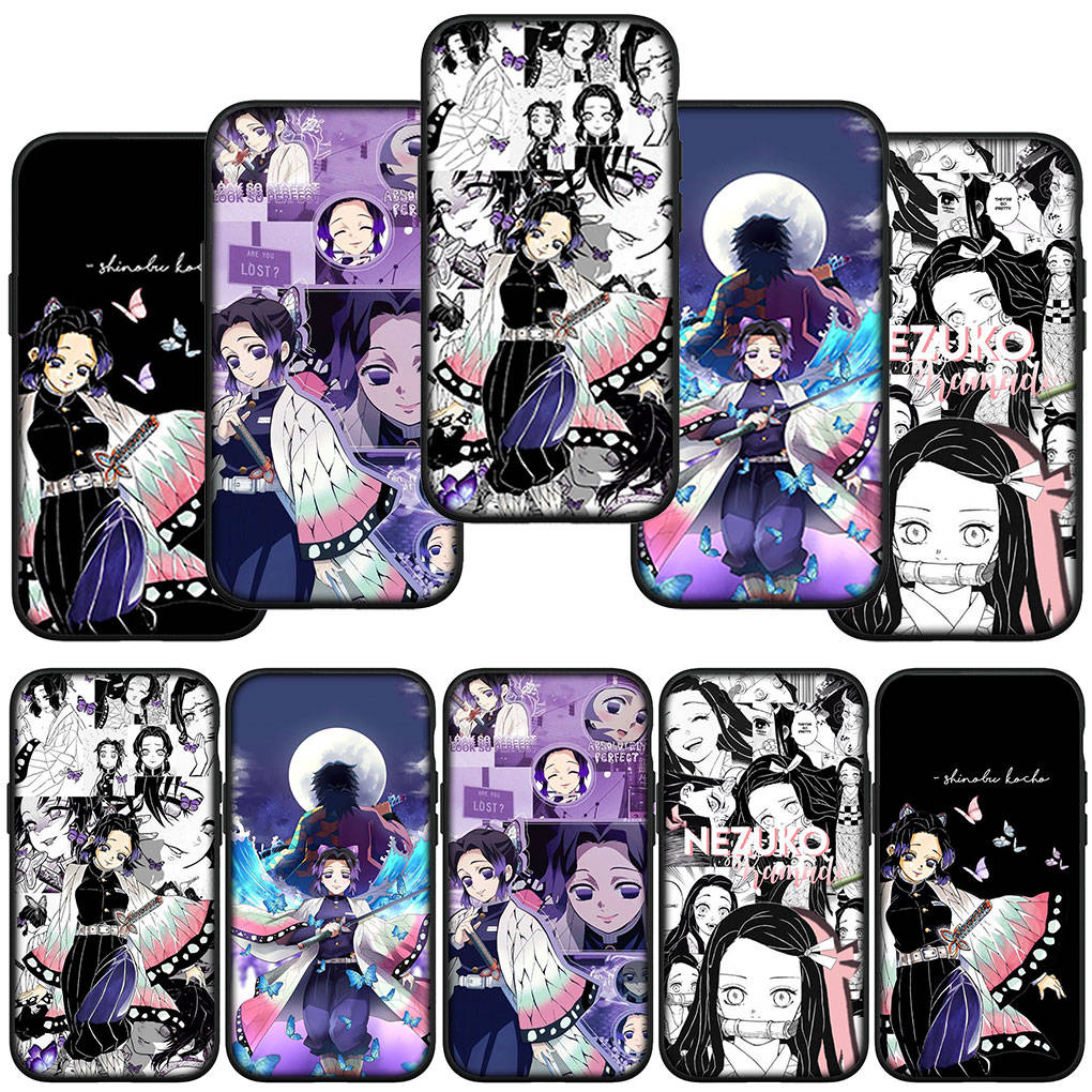 Phone Case for Samsung Galaxy S24 S23 iPhone 15 14 Xiaomi Redmi Note 13 12 11 8 10 9 Pro Max X XR OPPO A15 Huawei Kochou Shinobu Demon Slayer Cover