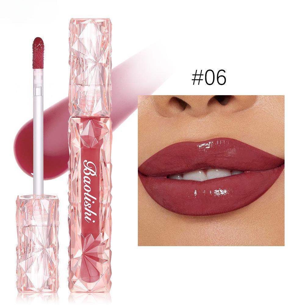 Блестящий блеск для губ Mirror Water Gloss Lip Glaze Antistick Cup Waterproof Pearlescent Увлажняющий бальзам для губ