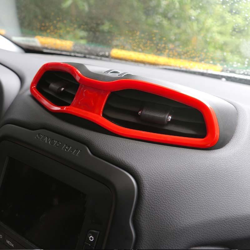 ABS салон центральный воздухозаборник декоративная наклейка рамка украшения для Jeep Renegade 2016 Up автомобильные аксессуары