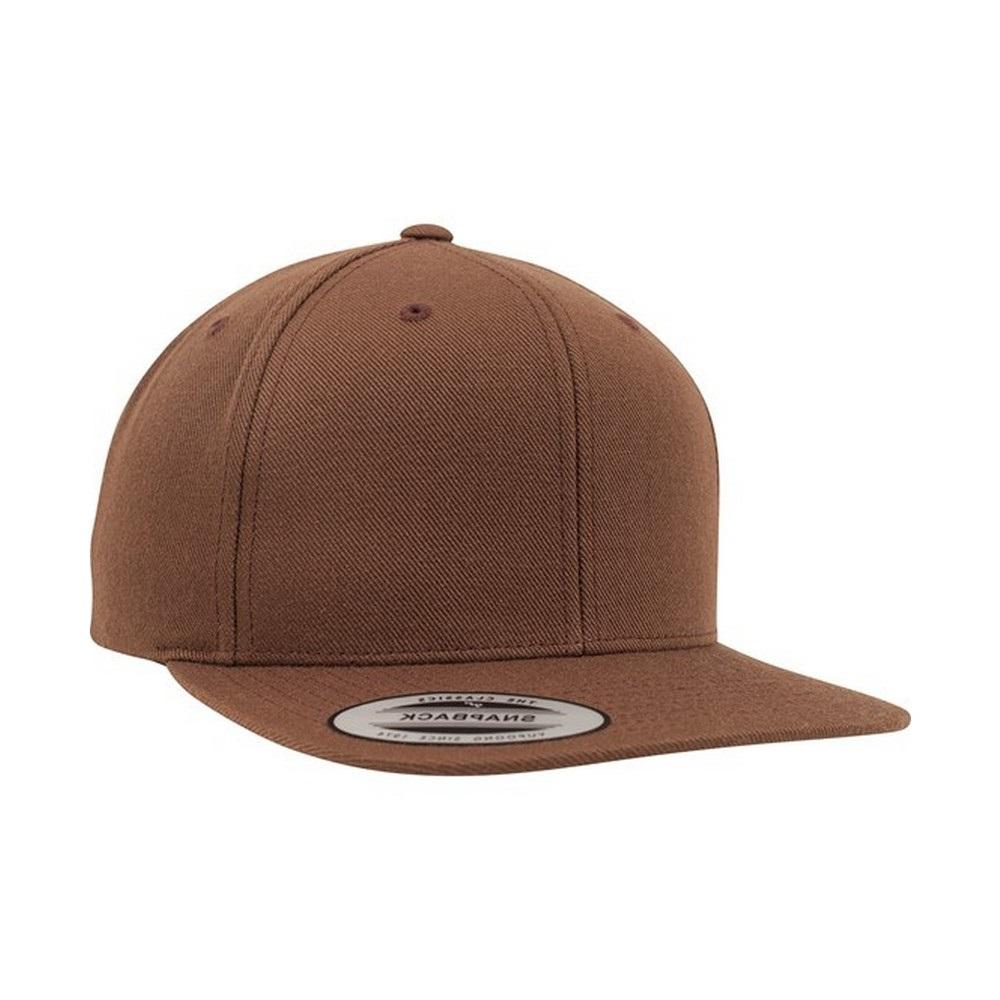 Классическая однотонная кепка- snapback Yupoong
