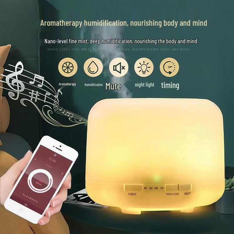 Bluetooth-динамик «Три в одном» с подсветкой и увлажнителем