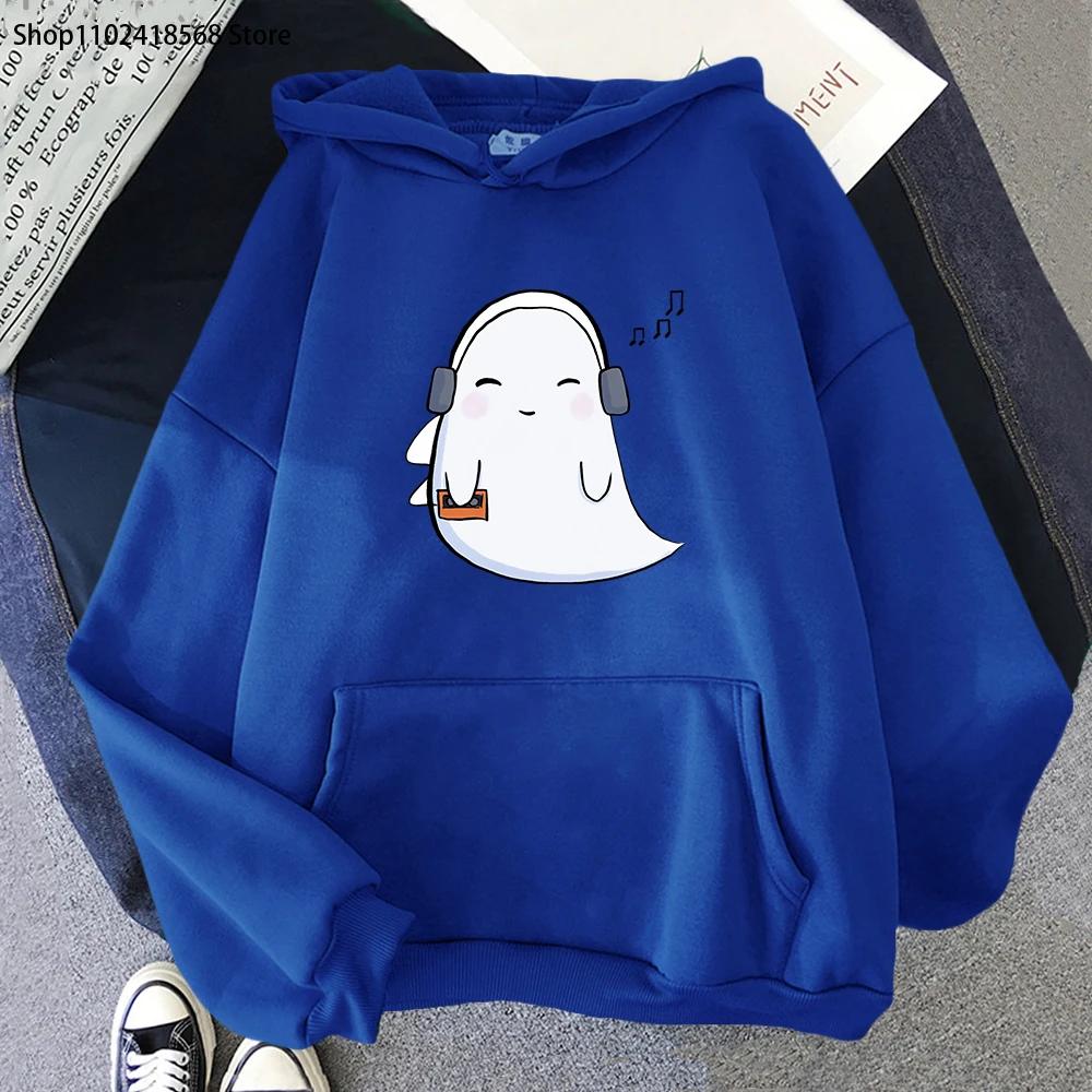 Слушать музыку Толстовки с капюшоном Napstablook Ghost для Хэллоуина Undertale Game Sweatshirt Hooded Women Kawaii Hoodie Men