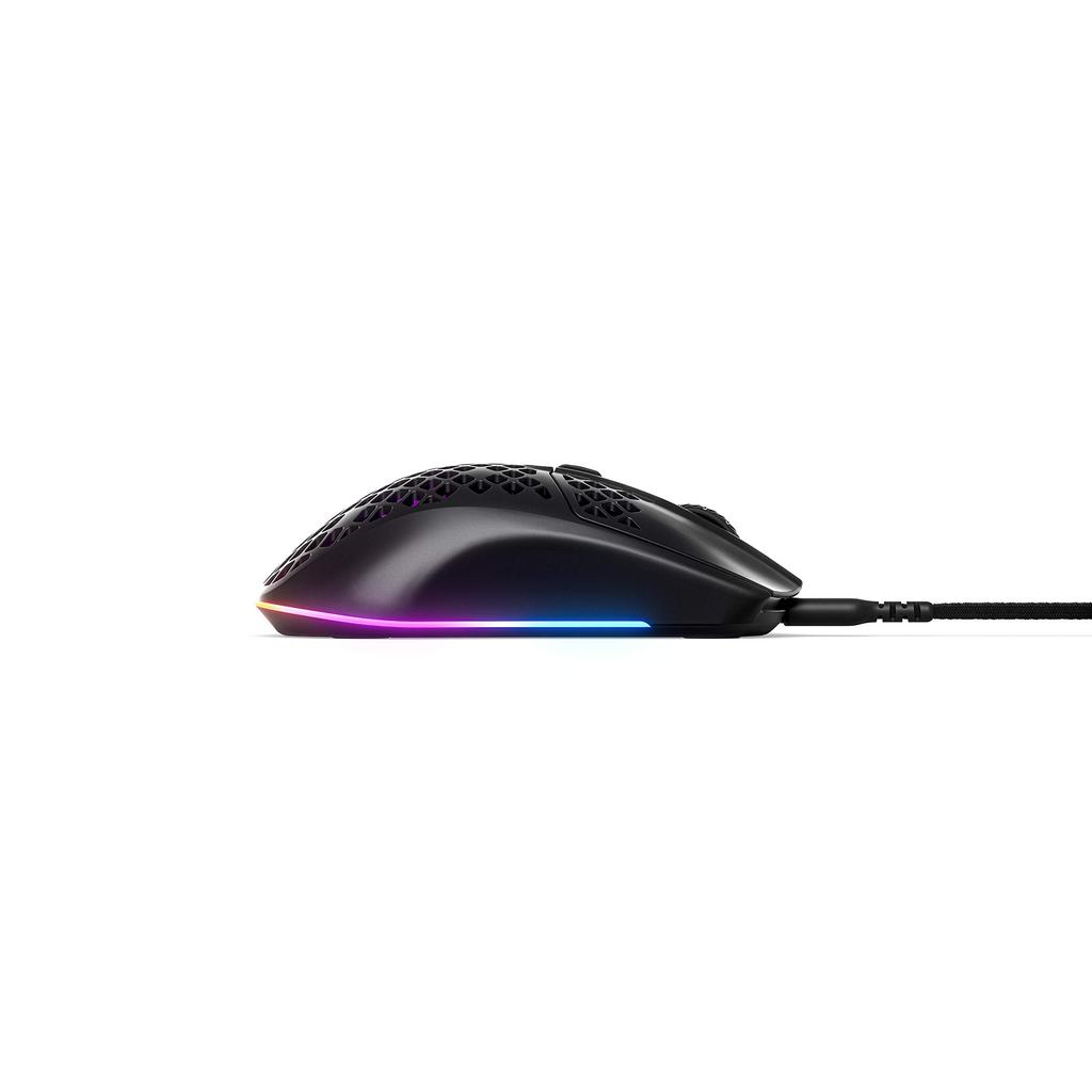 Сверхлегкая игровая мышь SteelSeries Aerox 3 с оптическим датчиком CPI TrueMove Core. Сверхлегкая водонепроницаемая конструкция. Универсальная - - 8500 - - Подключение по USB-C.