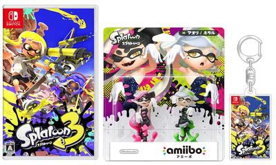 Splatoon 3 Shio Colors Set акриловый брелок - Переключатель + amiibo [Aori/Firefly] (Взвод серии) (Оригинал включен)