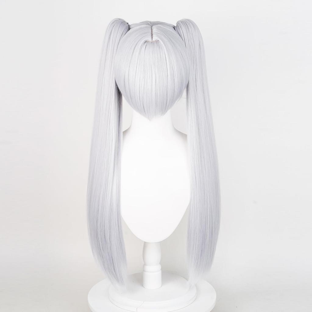 Pawpaw Freiren Wig, Fern Himmel Heiter, Cosplay Wig, High Temperature Resistant, School Festival Wig with Net (Freiren Wig)