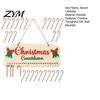 Christmas Party Supplies Wooden Advent Calendar, Hanging Countdown Board with Candy Holiday Mantle Decorations Dates, Festive Wall Decoration