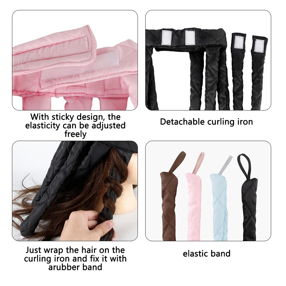 Бигуди для волос без нагрева в форме осьминога для женщин и девочек, бигуди для завивки волос, повязка на голову для дома