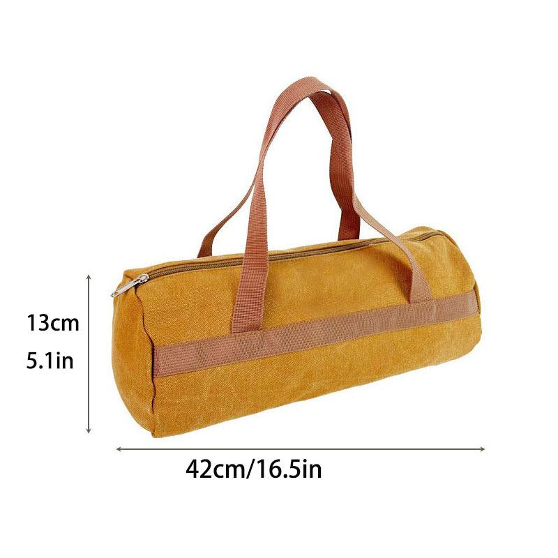 Outdoor Camping Accessory Storage Bag Tent Guy Ropes Stakes Tools Storage Bag Cylindrical Stake Storage Bag Cylindrical Bag