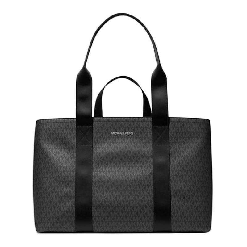 Michael Kors Канвасная сумка-тоут с принтом логотипа COOPER, обычная, мужская, черная