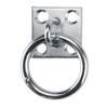 Tie Ring Plate Rust Proof Plating Metal Horse Hitching Ring for Horse Stall Stable Bathing