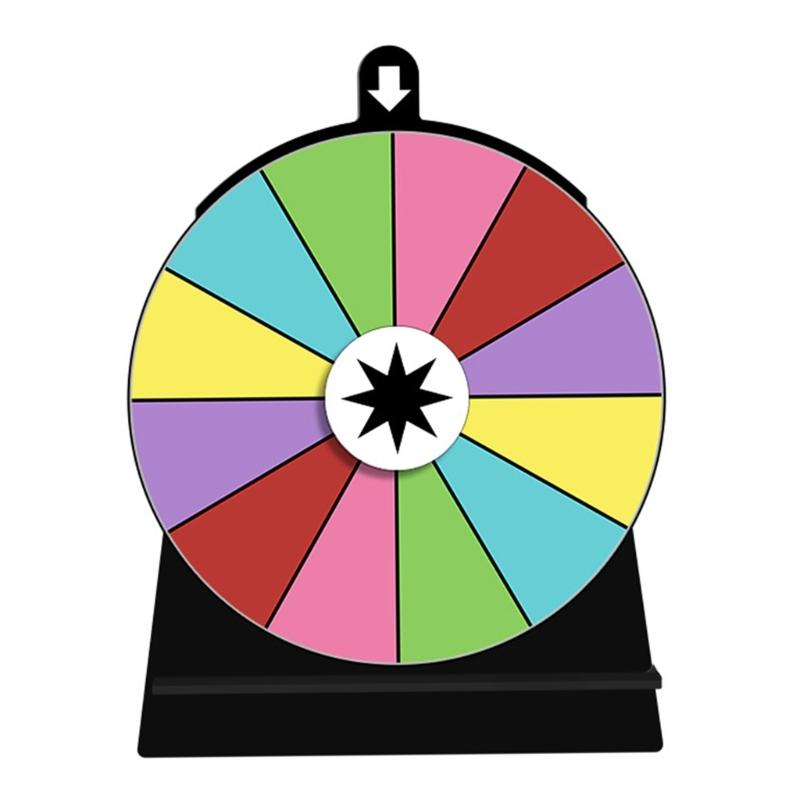  Wheel Game Set for Parties, Stand Included Tabletop Game Tradeshow Game Wheel for Carnivals