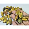 370Cts. Natural Tiger Eye Mix Cabochon Loose Gemstone 29Pcs Lot 17-28 MM C-721