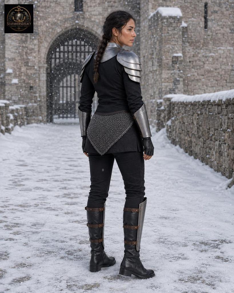 Women's Medieval Lady Knight Costume Fantasy LARP Cosplay Outfit