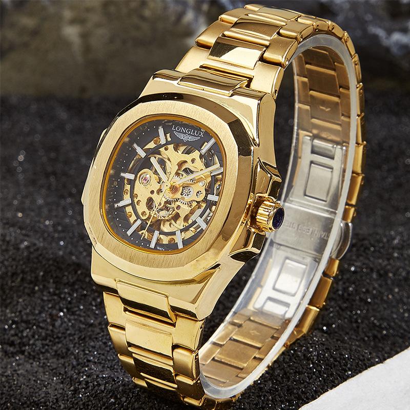 LONGLUX Nautilus Men's Mechanical Watches Automatic Business Watch Wristwatch Trend Fashion Luminous Men's Watches