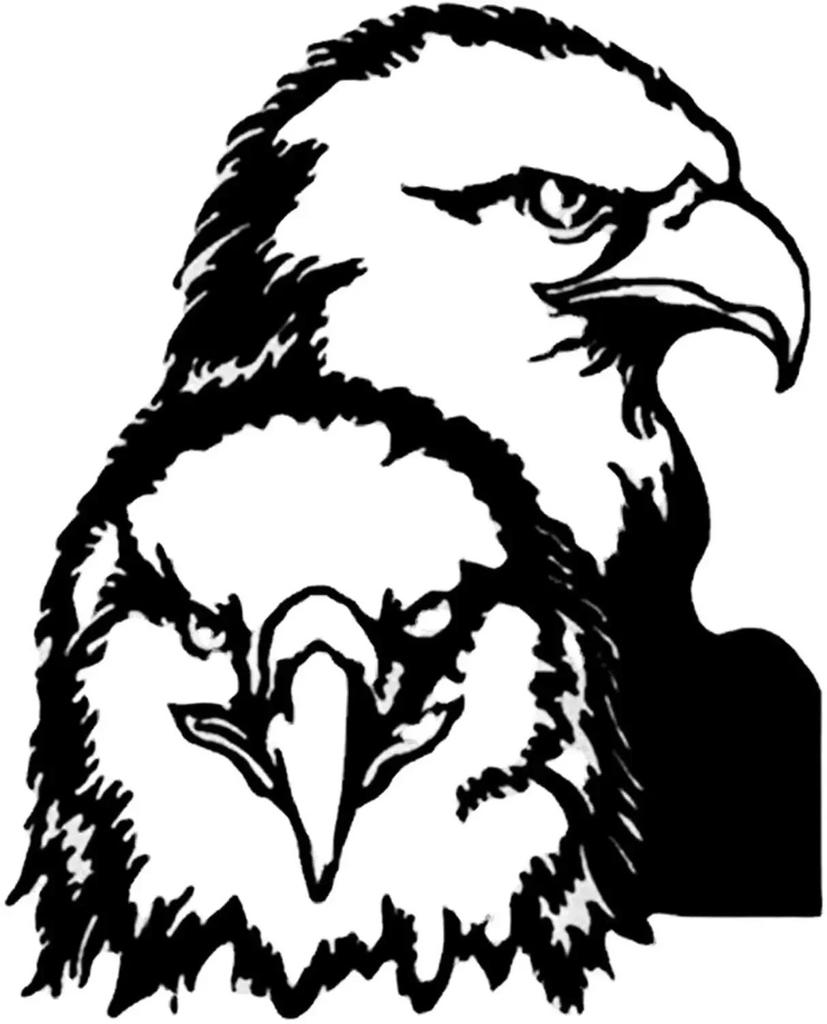 1 шт. Орел, металлическая настенная скульптура, настенный знак «Орел», железные поделки, настенное украшение, железный силуэт, домашний декор