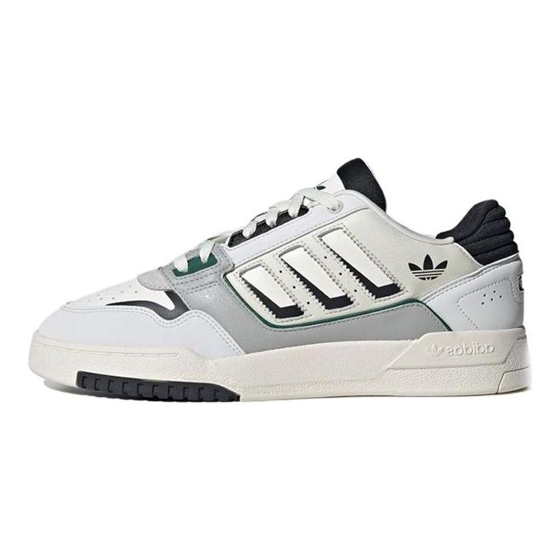 adidas Originals Drop Step 2.0 Low Кожаные На шнуровке Нескользящие Прочные Низкие Кеды для скейтбординга Унисекс Кроссовки Белый Серый Черный IG4332