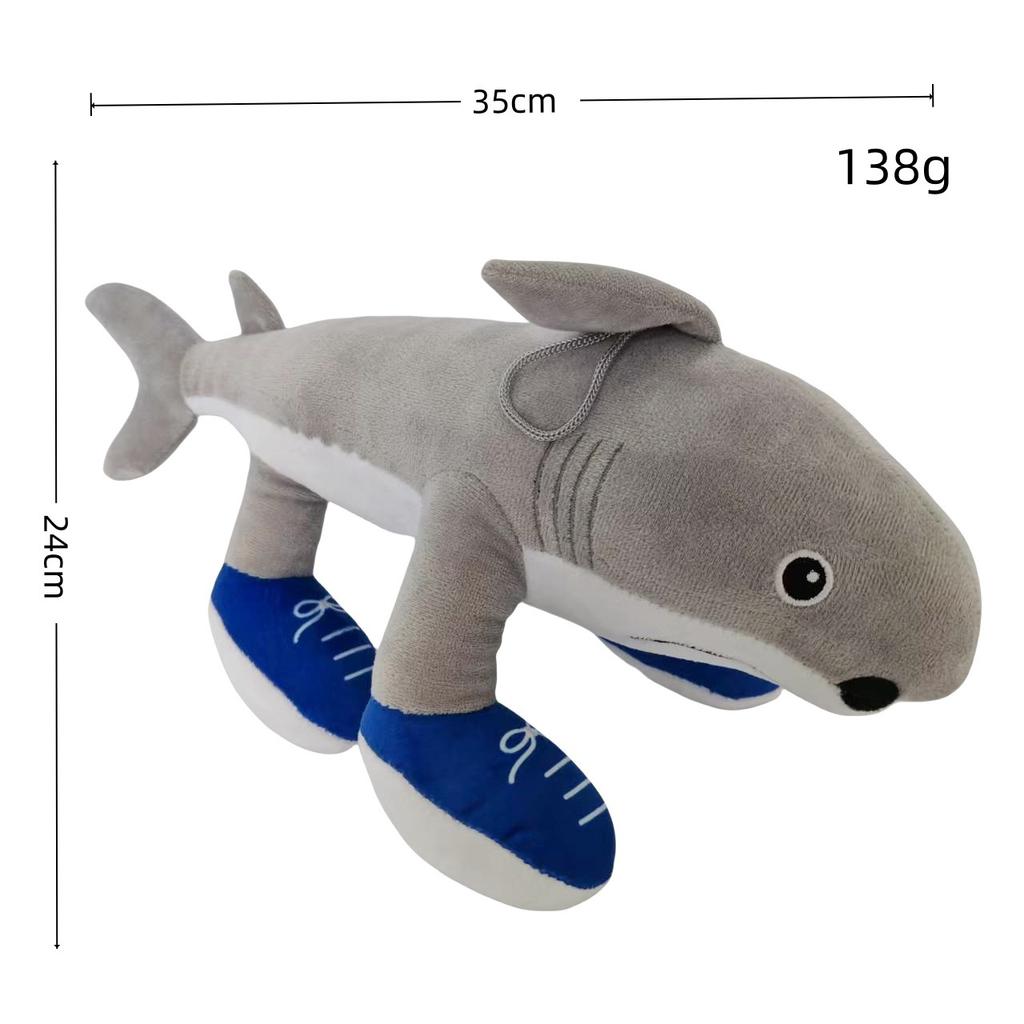 Tungtungsahur Shark AI American Shan Hai Jing Parody Plush Toy Doll