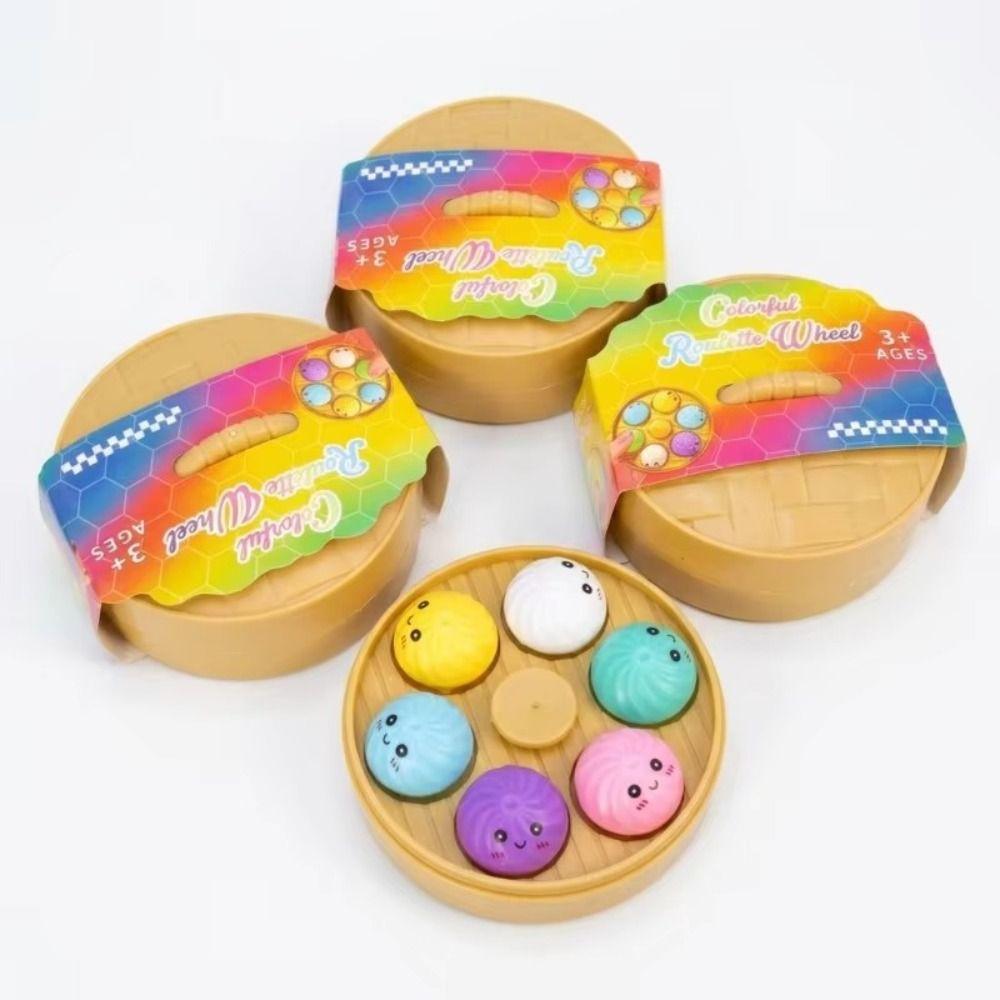 Key Cap Clicker Simulation Steamed Buns Set Finger Button Sensory Clicker Toys Boys Girls