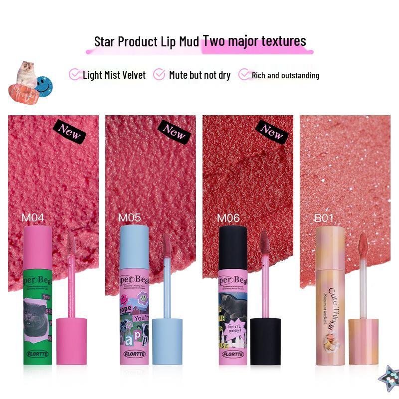 FLORTTE/Flower Knows Lilia Pudding Lip Cream: Matte, Transfer-Resistant Lip Glaze