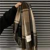 Autumn Winter Warm Women Plaid Scarf Winter Warm Cashmere Women Girls Long Scarf Korean Simple Fashion Tassel Shawl Scarf New