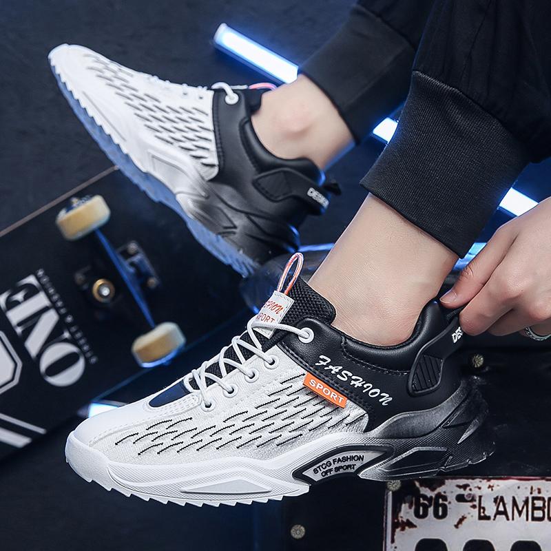 2022 Breathable Men Shoes Fashion Mesh Running Shoes Summer Fitness Training Shoes Casual Walking Shoes Male Chaussures Hommes