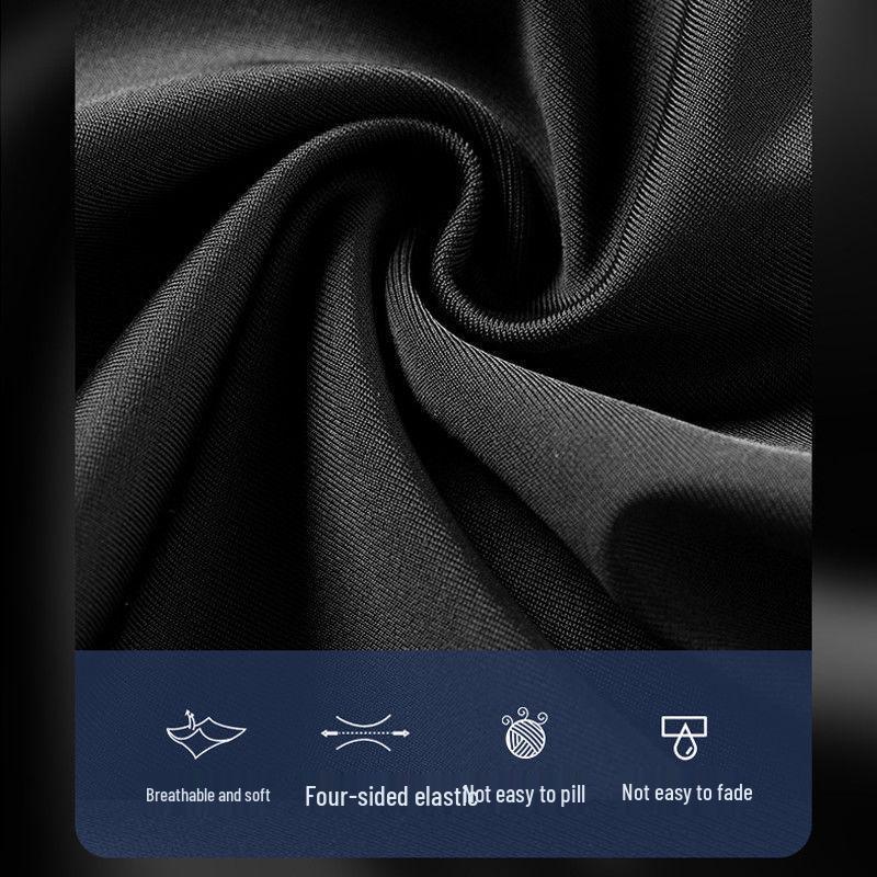 Мужские нейлоновые плавки с плоской штаниной и дизайном пламени - Простая мода для плавания в горячих источниках