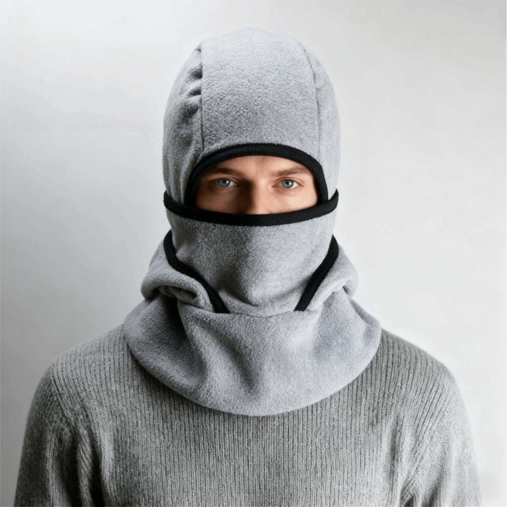 Double Layer Warm Hat Mask Fleece Ear Protection Hat Balaclava Cycling Cap Outdoor Sports