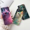 Чехол для телефона Samsung Galaxy A11 M11 Samsung A11 M11 A115F M115F Элегантный Цветочный Кот Раскрашенный Мягкий Силикон Прозрачный ТПУ Чехлы
