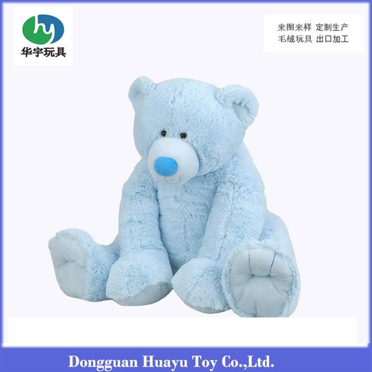 Russian Plush Teddy Bear 7-Color Long Fur Sitting Stuffed Animal Large Size Custom Birthday Gift Soft Cuddle Toy