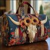 Travel bag New Western Style Series Short Distance Portable Quilted and Embroidered Travel Bag Multifunctional Sports Fitness Bag