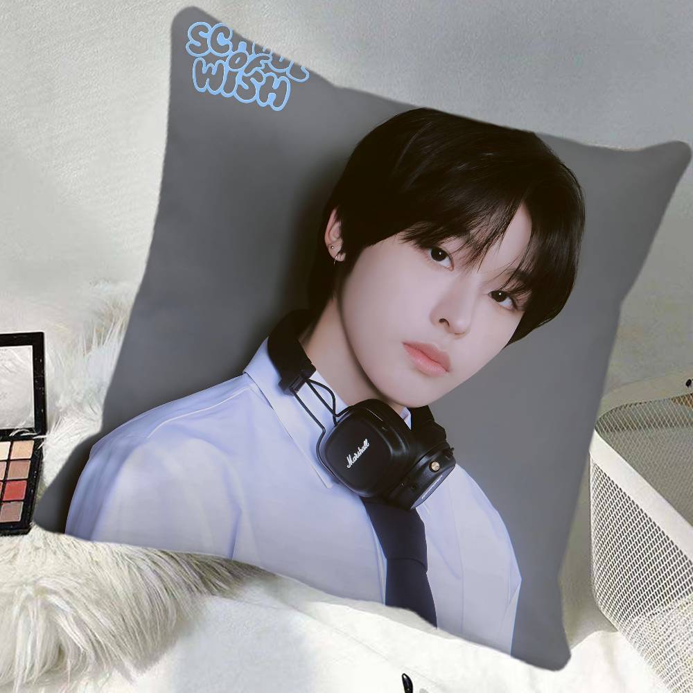 Riku Nct Wish Pillow Case Square Pillow Bedroom Sofa Leisure Comfort Cushion Car Home Decoration
