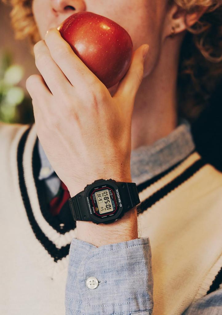 Часы Casio G-SHOCK [Официальный японский продукт] Оригинальная модель G-SHOCK переиздание, Сделано из биомассы, DW-5000R-1AJF, Мужские, Черные