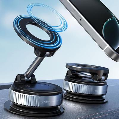 Держатель для телефона - Универсальный - Черный - Магнитный - Нескользящий - Вращающийся на 360°