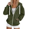 Womens Zip Up Hoodies Casual Long Sleeve Hoodie Jacket Oversized Lightweight Pullover Sweatshirts Tops With Pocket