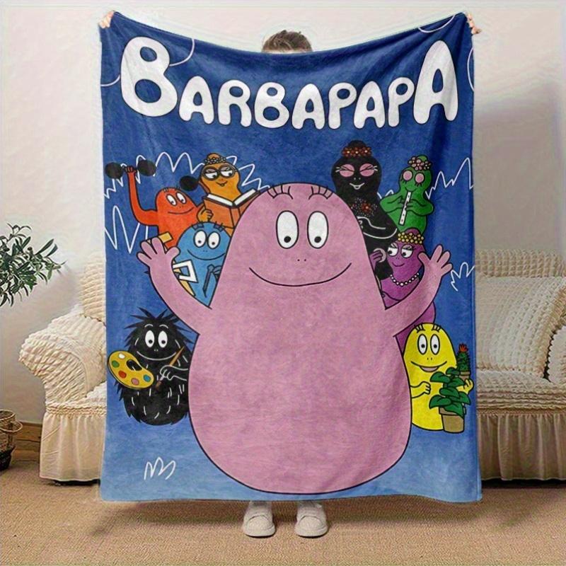 1pc, Barbapapa Throw Blanket, Soft & Cozy Blanket for Home Decor, Couch Cover, Travel, Camping, Office Nap, Gifts for FriendsB020