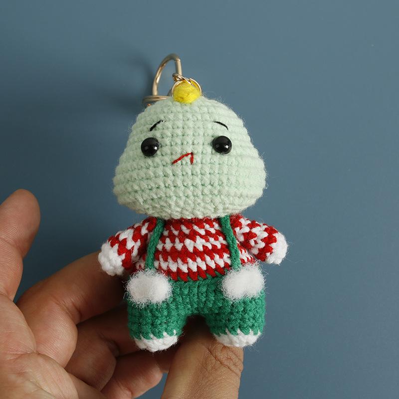 Вязаный крючком брелок для ключей в виде животного, милый плетеный вручную кулон, креативный мини-брелок для ключей в виде вязаного животного, подарок для друзей