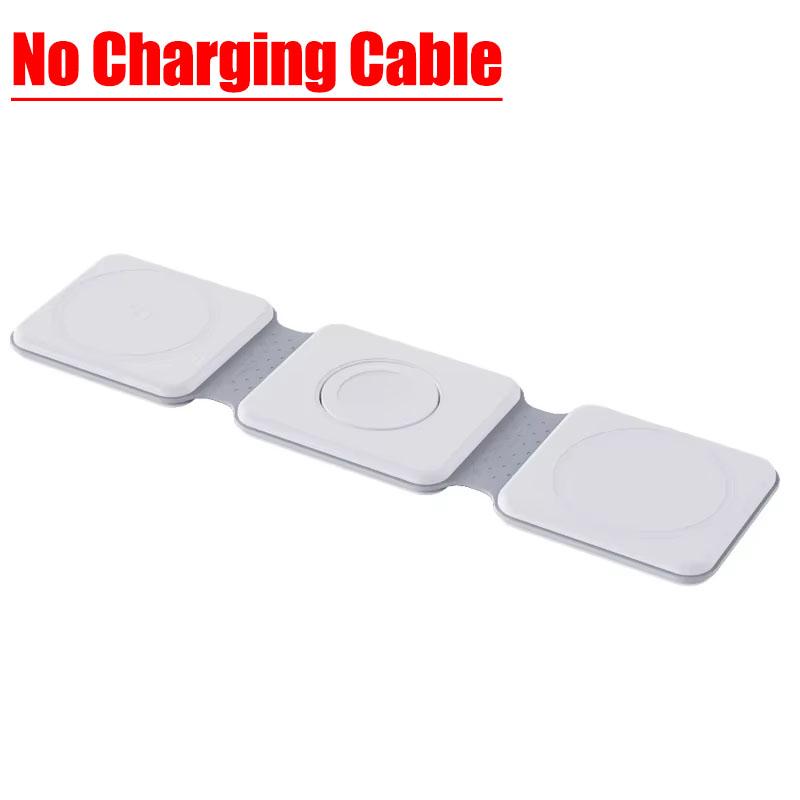 Складное регулируемое 3 в 1 мощное магнитное беспроводное зарядное устройство для Magsafe iPhone 16 15 14 iWatch 8 AirPods быстрая зарядная станция
