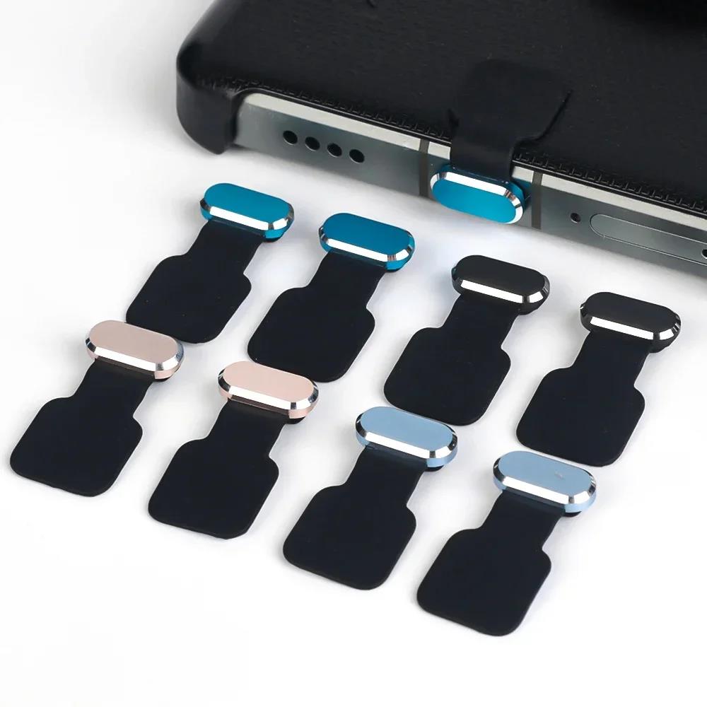 Anti-Lost USB-C Metal Phone Dust Plugs for IPhone 16 Pro Max/16 Plus Type C Charging Port Plugs Protector Cap For Samsung Xiaomi2