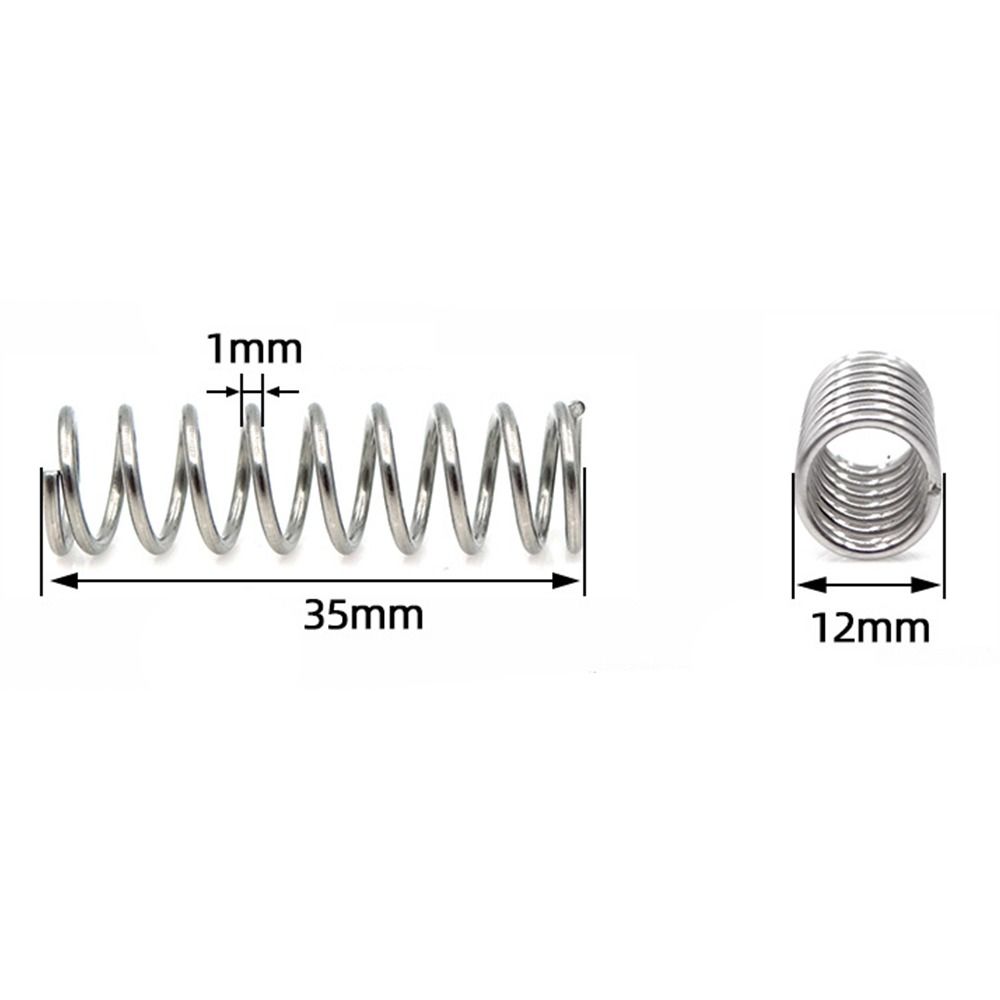 10Pcs Silver Tone Extended Compressed Springs Compression Spring Shop and Home Repairs