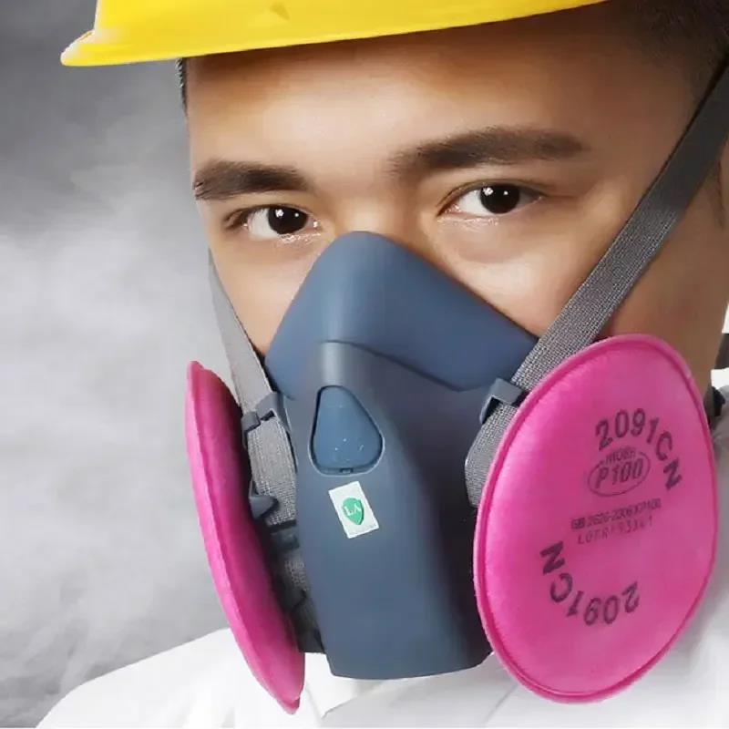 Industrial 7502 Respirator Gas Mask Body Spray Paint Decoration Dustproof Mask 7502 Half Mask Fit For 3M 6001/6002/6006 Filters 4
