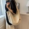 Women Canvas Shopping Tote Bag Simple All-match Women Fashion Shoulder Bag New Ladies Casual Large Capacity Handbag