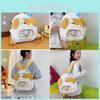 Dog Plush Cartoon Backpack With Durable Material Comfortable Straps Shoulder