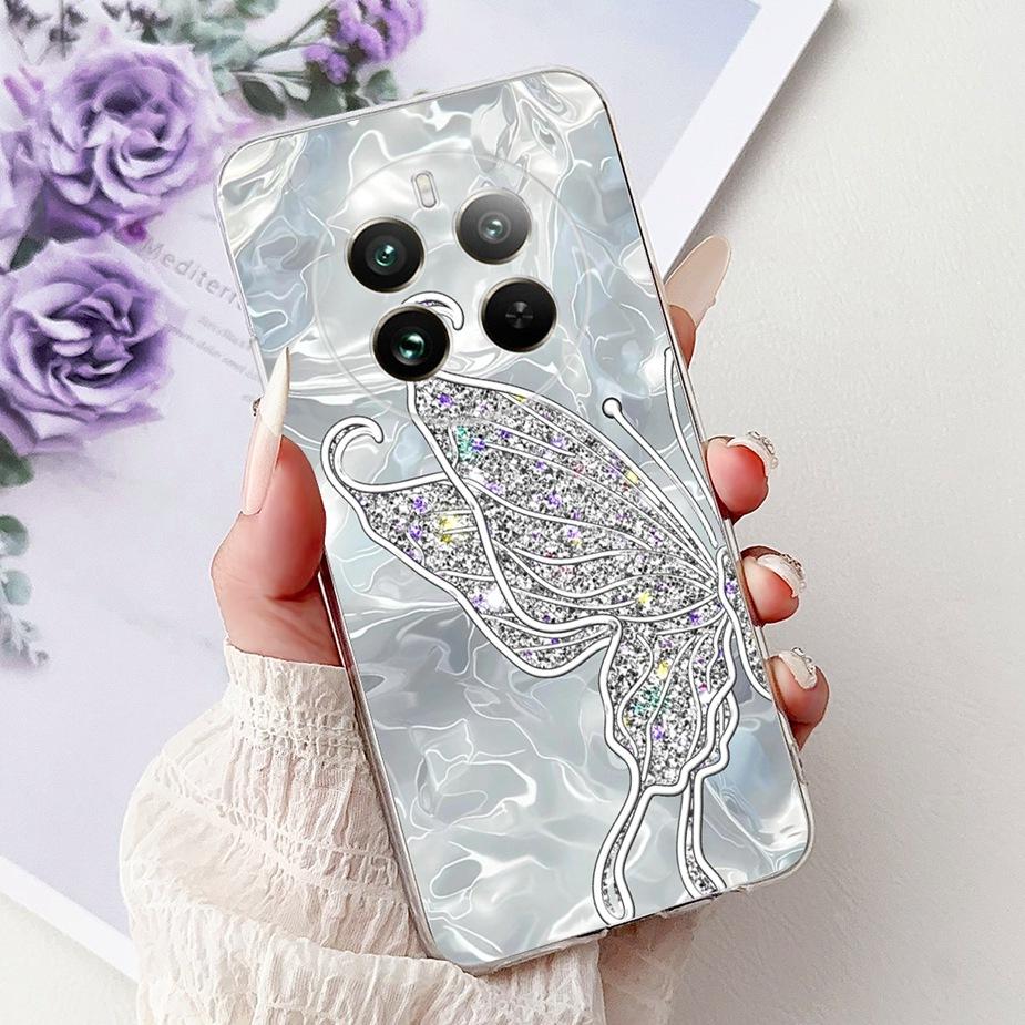 Чехол для Realme 12 Pro Plus RMX3840 Милый Кот Счастливая Рыба Кои Расписной Чехол Мягкий Тонкий Чехол для Телефона Для Realme 12 Plus Realme12 Pro+ Корпус