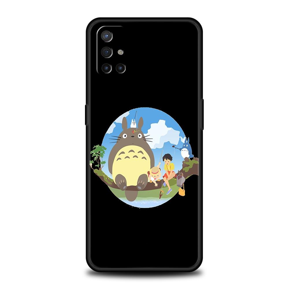 Cute Totoro Spirited Away Miyazaki For OnePlus 9 8 7 7T 10 Pro Phone Case for Oneplus 9RT 9R 8T Nord 2 N100 N200 N10 CE 5G Cover