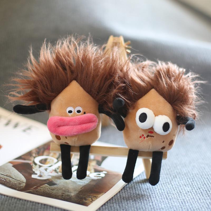 Cute Cotton Doll Big-eyed Elf Pendant Plush Toy Doll Cartoon Schoolbag Hanging Decoration Keychain