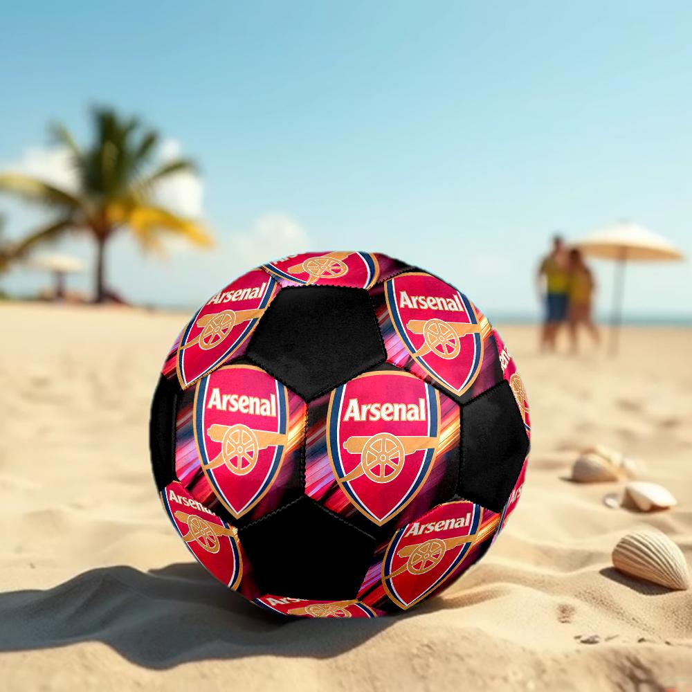 SIZE 5 Arsenal Football Club Soccer Ball Colorful All Ages Machine Stitched PVC Competition Ready Durable High-Bounce
