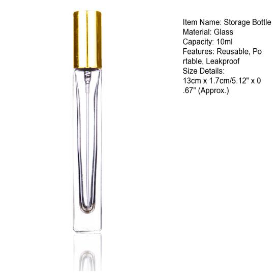 10ml Spray Perfume Bottle Portable Environmentally Friendly Convenient Reusable Multifunctional Makeup Tool Sturdy Glass Perfume Storage Bottle