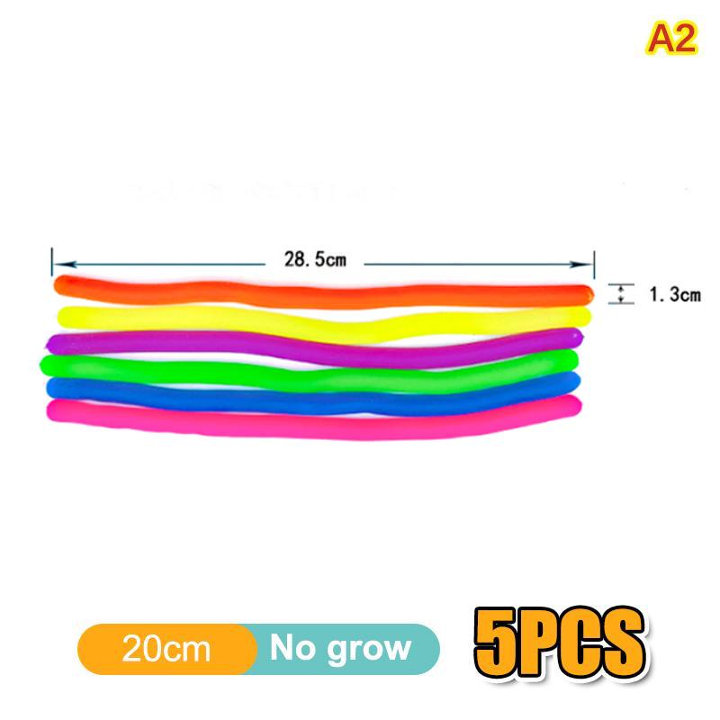 Elastic Stretchy Noodles Fidget Toys 6PCS Sensory String Decompression Fun For School Classroom Children Activity