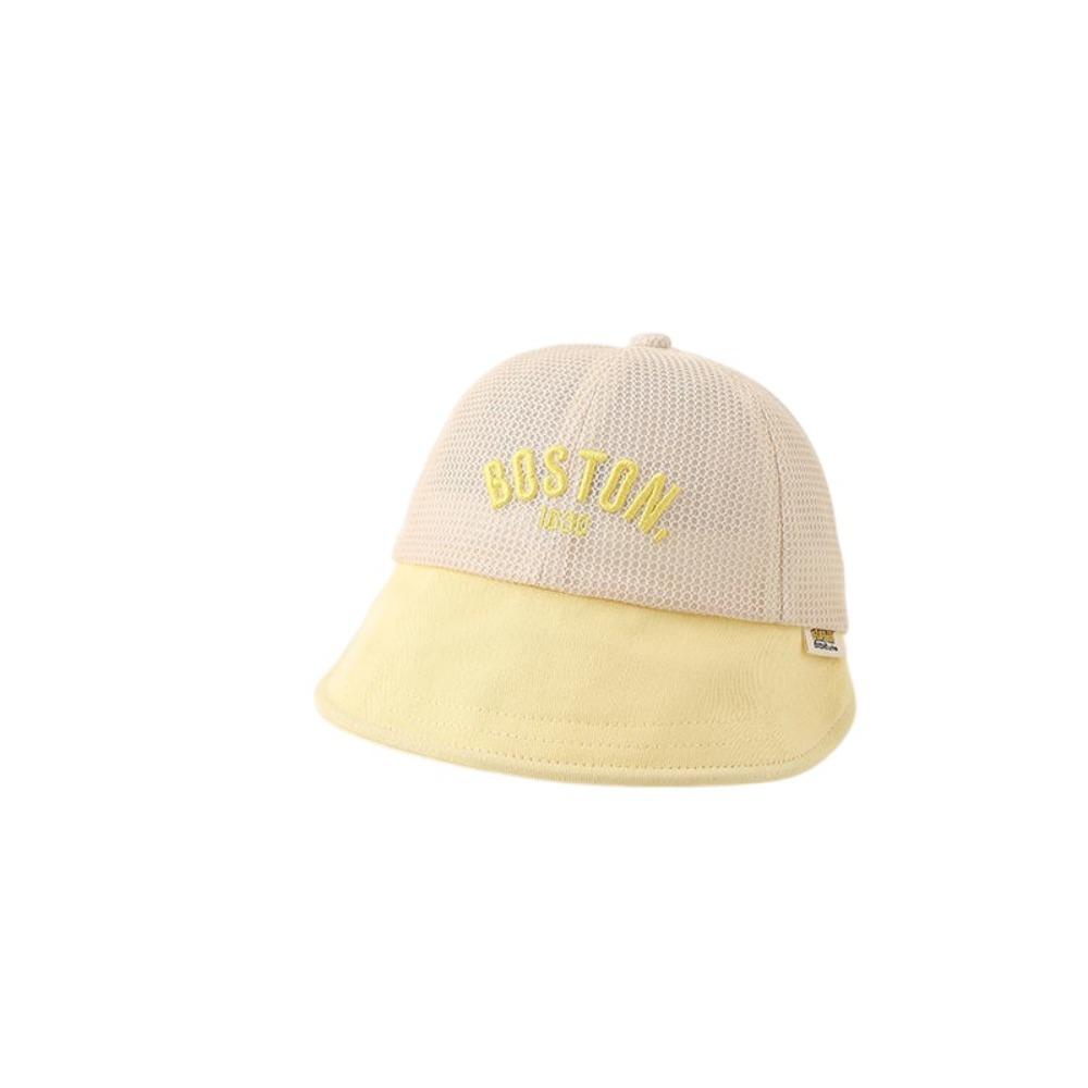 Letter Children Sun Hat Mesh Outdoor Peaked Hat Breathable Baby Baseball Cap 1-6 Years